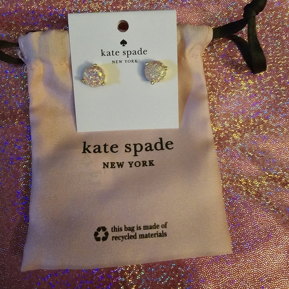 Kate Spade Opal Glitter stud earrings! Rise and Shine! - Picture 10 of 12